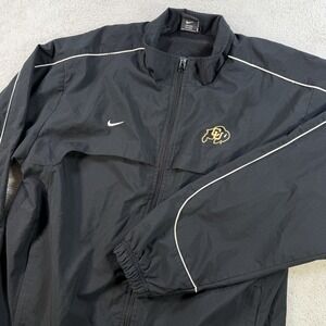 Nike Colorado Buffaloes Jacket Mens Large Black Vented Y2K Full Zip Team